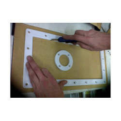 jardiboutique Kit of 4 self-adhesive gasket sheets for swimming pool liner seals. skimmer seal