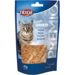 TR-42755 Trixie PREMIO Freeze Dried Shrimps es un alimento de camarones 100% liofilizado para gatos. Golosinas para gatos