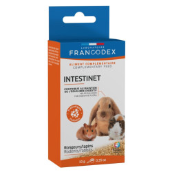 FR-174062 Francodex Complemento alimenticio Intestinet 10 g para roedores y conejos. Aperitivos y suplementos