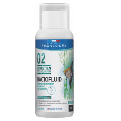 FR-173620 Francodex Botella de bactofluido de 100 ML de mantenimiento del acuario Pruebas, tratamiento del agua