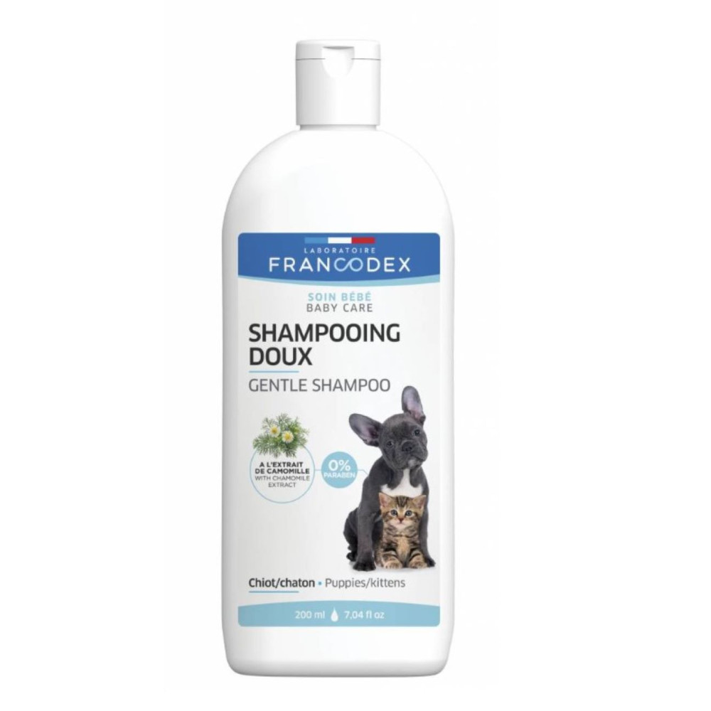 Zachte Shampoo Voor Puppies en Kittens. 200 ml. Francodex FR-172198 Shampoo