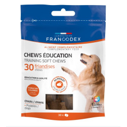 Francodex CHEWS education 30 bocconcini di pollo per cani FR-170425 Crocchette per cani