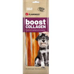 Flamingo Boost Strips with chicken and collagen 60 g for dogs Chicken
