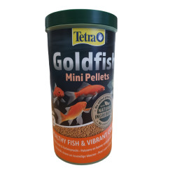 Tetra Goldfish mini pellets 2-3 mm 1 Litre -350 g for pond goldfish up to 10 cm. pond food