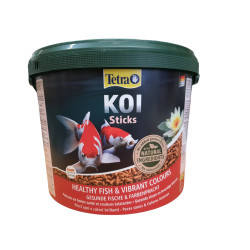 Alimento flutuante completo Koi stick 10 litros, 1,5 kg para carpas de lago ZO-758629 Alimentação