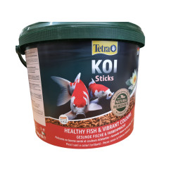 Alimento flutuante completo Koi stick 10 litros, 1,5 kg para carpas de lago ZO-758629 Alimentação