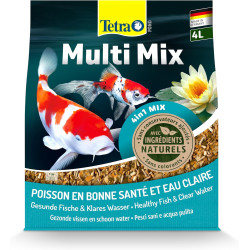 Tetra Alleinfuttermittel Multi Mix 4 Liter , 760 g für Zierfische im Teich ZO-170285 teichfutter