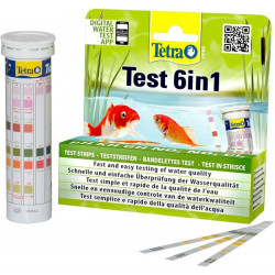 Tetra Test 6en1 Tétra Pond Bandelettes de Tests de l'Eau de Bassin de Jardin Améliorer la qualité de l’eau