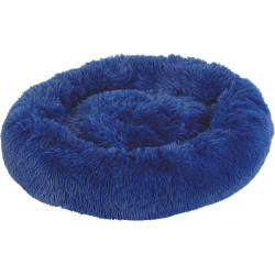 zolux Kissen Noé ø 50 cm blau mit langen Haaren für kleine Hunde oder Katzen. ZO-500150BLE Hundekissen