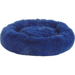 zolux Kissen Noé ø 60 cm blau mit langen Haaren für kleine Hunde oder Katzen. ZO-500151BLE Hundekissen