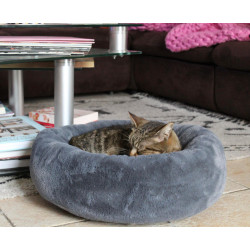 zolux Noé cushion ø 60 cm grey short-hair for small dogs or cats. Dog cushion