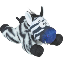 zolux Zebra Caleb M Klangspielzeug für mittelgroße Hunde ZO-480531 Plüschtier für Hunde
