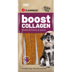 Flamingo Boost Wurst-Snacks mit Huhn & Kollagen 600 g für Hunde FL-523116 Kau-Süßigkeit