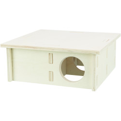 Trixie Maison emboitable 4 chambres 30 × 12 × 30 cm pour grands hamsters, dègues Accessoire de cage