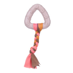 Flamingo Bunty Triangle Taupe 7.3 x 17.5 x 2 cm Welpenspielzeug FL-523709 Kauspielzeug für Hunde