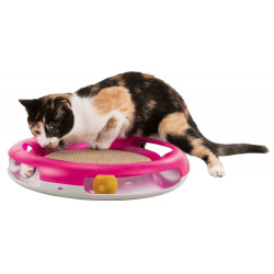 Trixie Cat toy Race & Scratch ø 37 cm Games with catnip, Valerian, Matatabi