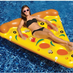 SWIMLINE Bouée Part de pizza pour jeu piscine Matelas