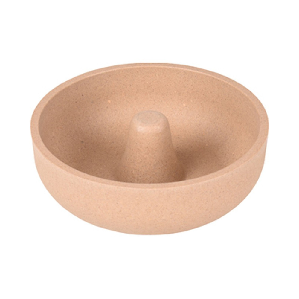 Flamingo Pet Products Rimboe 500 ML. Anti-Glutter Bowl, Rimboe, anti-slip, taupe, for dogs Food bowl and anti-gobbling mat