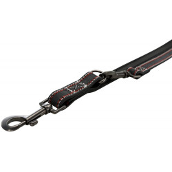 Trixie 2 M leather leash. size S-M. adjustable. for dogs, colour anthracite. dog leash