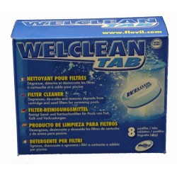 ACIS WELCLEAN TAB, Nettoyant, dégraisse, détartre et désincruste pour filtre piscine Nettoyant filtre