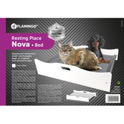 Flamingo Pet Products Lit Novablanc pour chat et petit chien Couchage