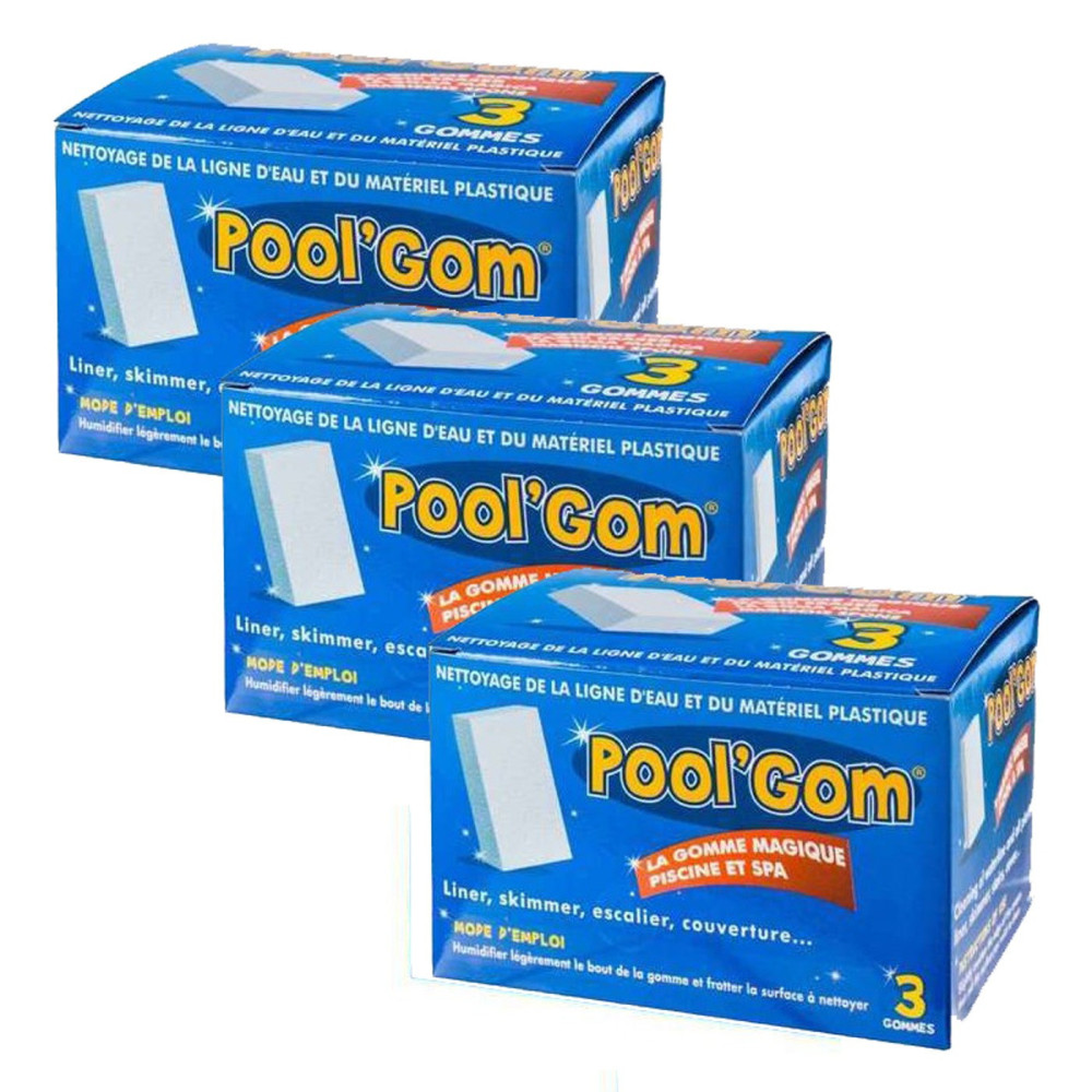 TOUCAN 3 Boxes Pool Gom water line cleaning pool (set of 9 pieces) Brush