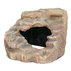 Trixie Rocher d'angle avec grotte et plateforme 21 x 20 x 18 cm pour reptiles Décoration et autre