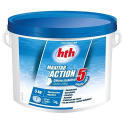 HTH Chlor multiaction - HTH Maxitab - 5 Action Special liner galets 200 g. - 5 kg SC-AWC-500-0178 Chlore