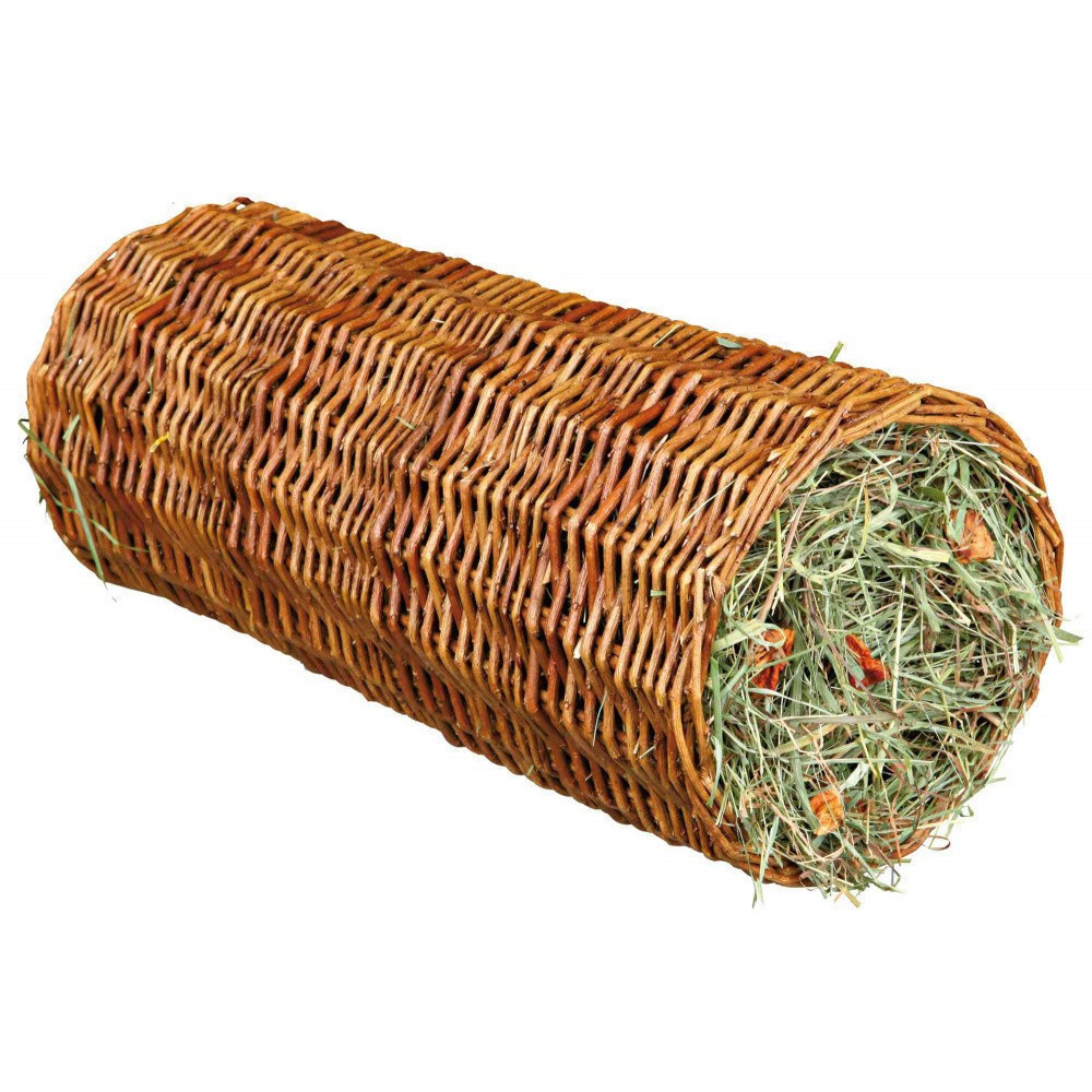 Trixie ø 20 × 38 cm Wicker tunnel with hay Snacks and supplements