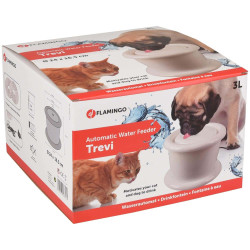 Flamingo Pet Products Fountain 3 Liters, TREVI, for dogs and cats, white color. Fountain