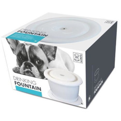 Fonte de 3 litros, TREVI, para cães e gatos, de cor branca. FL-517943 Fontanário