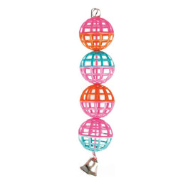 Flamingo Toy mirror, balls, ladder 20 cm. for birds. Toys