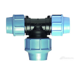 UNIDELTA ø 32 mm 90° tee with compression Compression fitting