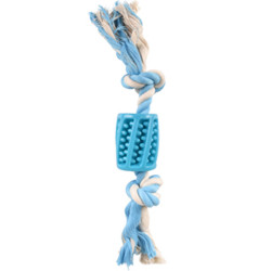 Flamingo Pet Products Jouet Tuyau + corde bleu 30 cm, LINDO. en TPR, pour chien Jeux cordes pour chien