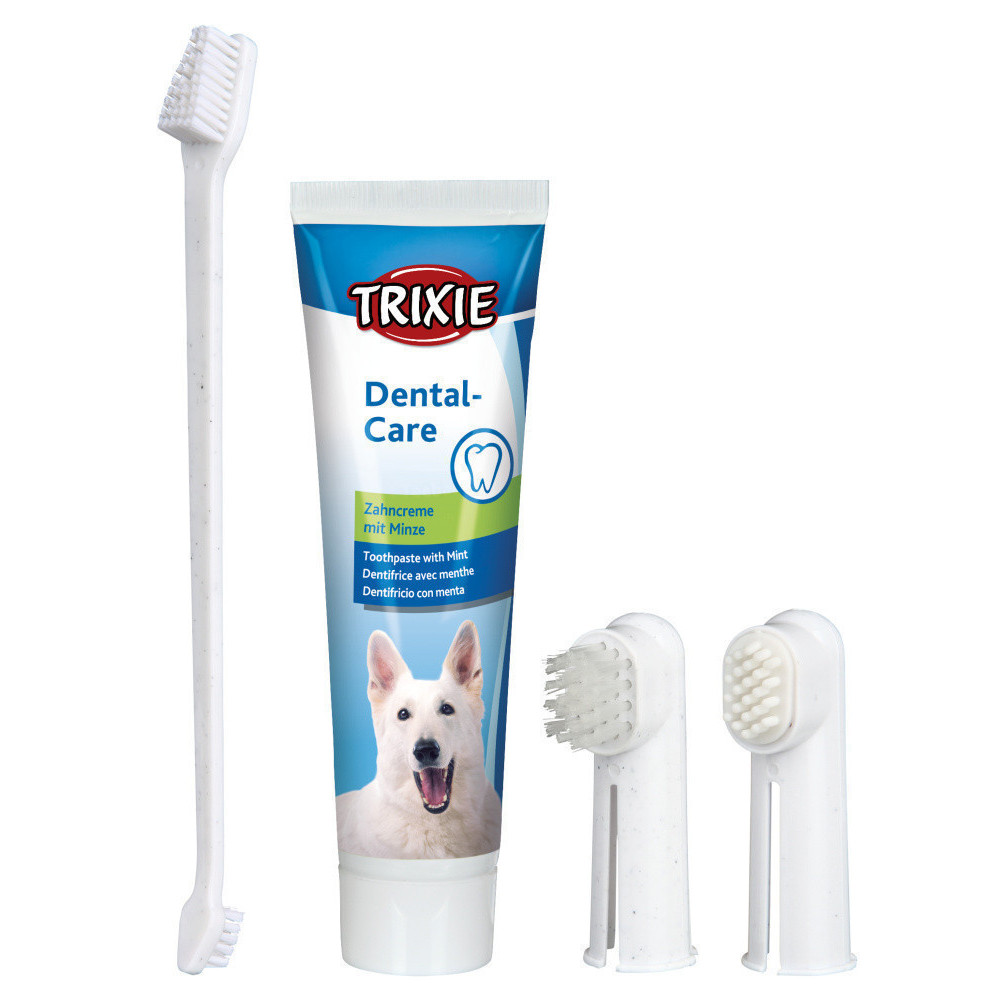 Trixie Set hygiène dentaire 100 g, pour chien Soins des dents pour chiens